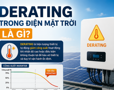 Derating Trong Điện Mặt Trời Là Gì? Vì Sao Công Suất Bị Giảm?