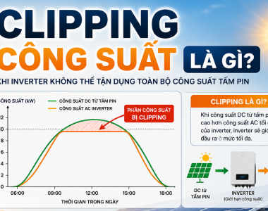 Clipping Công Suất Là Gì? Vì Sao Inverter Không Thể Tận Dụng Toàn Bộ Công Suất Tấm Pin?