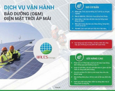 DỰ ÁN O&M SOLAR – BẢO TRÌ HỆ THỐNG
